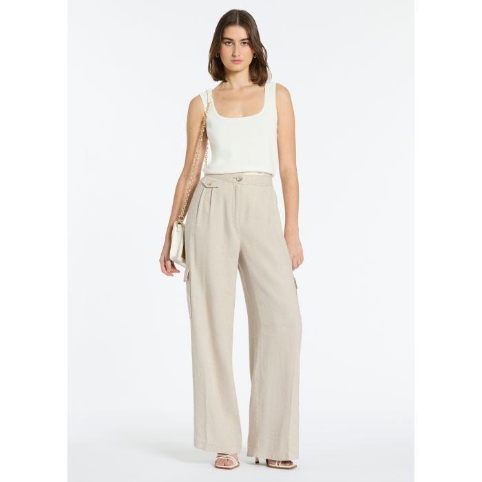 Emilio Linen Cargo Pant