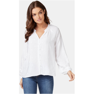 Emma Embroidered Blouse White