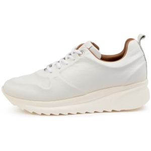 Eos Race Eo White Leather White Sneakers Womens Shoes Casual Casual Sneakers