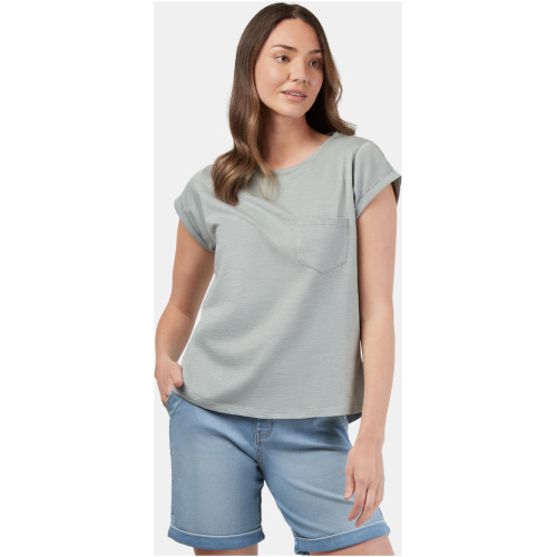 Essential Slub Pocket Tee Aloe