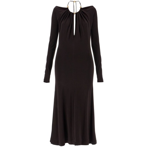 FERRAGAMO "jersey dress with pearl embell