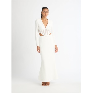 Faithful Maxi Skirt Ivory SHEIKE