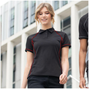 Finden & Hales Womens Coolplus Piped Sports Polo Shirt | Buy Online With Afterpay & Zip