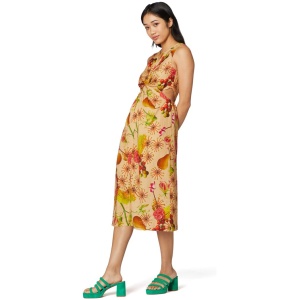 Firewheel Linen Dress