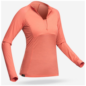 Forclaz Women's Long-sleeved T-shirt Tropic 900 Coral | Buy Online With Afterpay & Zip