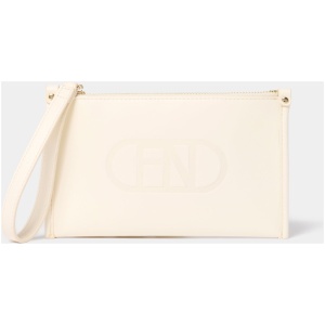 Forever New Women's Alannah Logo Wristlet Wallet in Ivory