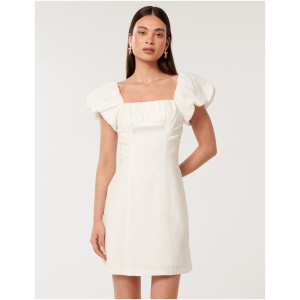 Forever New Women's Aspen Ruched Mini Dress in Porcelain