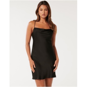 Forever New Women's Betty Back Detail Mini Dress in Black