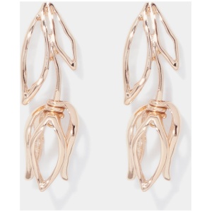 Forever New Women's Fresia Flower Drop Earring in Gold