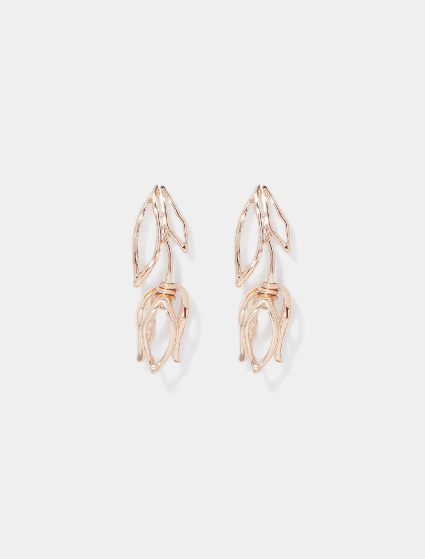 Forever New Women's Fresia Flower Drop Earring in Gold