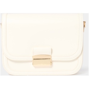 Forever New Women's Livia Lock Crossbody Bag in White