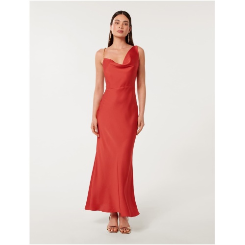 Forever New Women's Louisa Chain-Detail Maxi Dress in Red