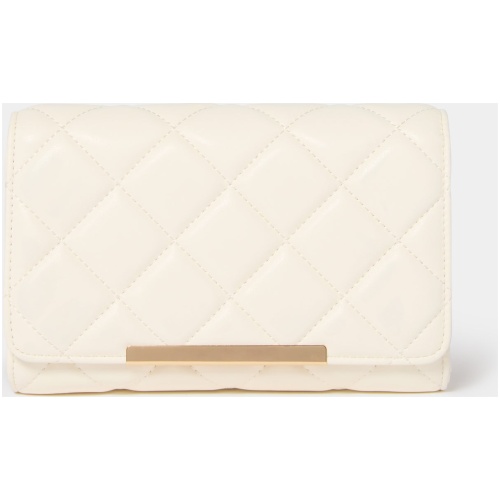 Forever New Women's Mae Quilted Crossbody Bag in Ivory