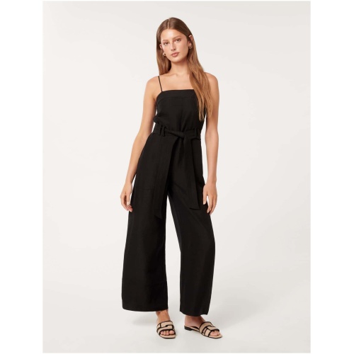 Forever New Women's Rosa Utility Strappy Jumpsuit in Black