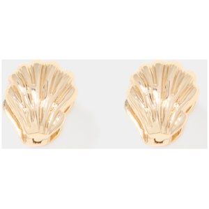 Forever New Women's Sabrina Shell Clasp Earrings in Gold