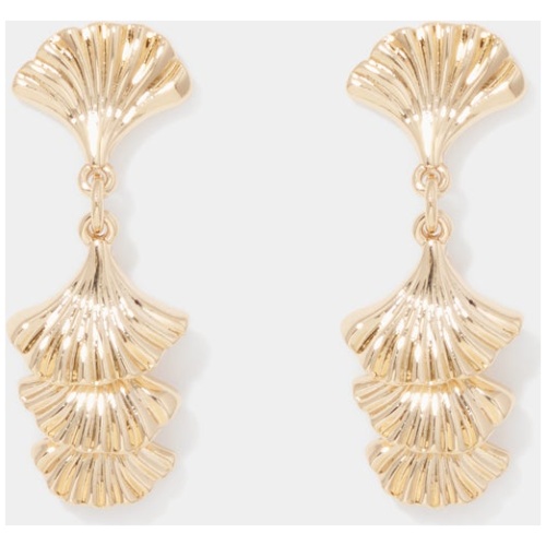 Forever New Women's Silas Dainty Shell Drop Earring in Gold