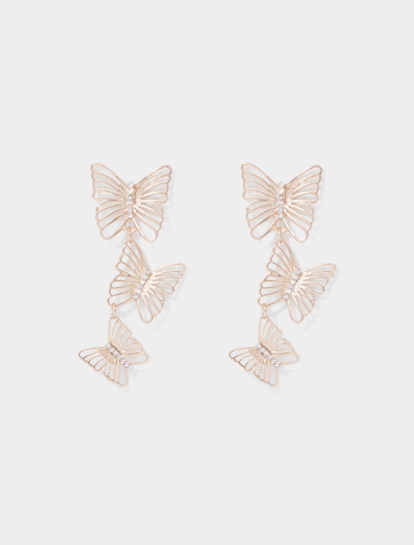 Forever New Women's Sorina Layered Butterfly Earring in Gold