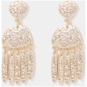 Forever New Women's Trista Textured Tassel Earrings in Gold