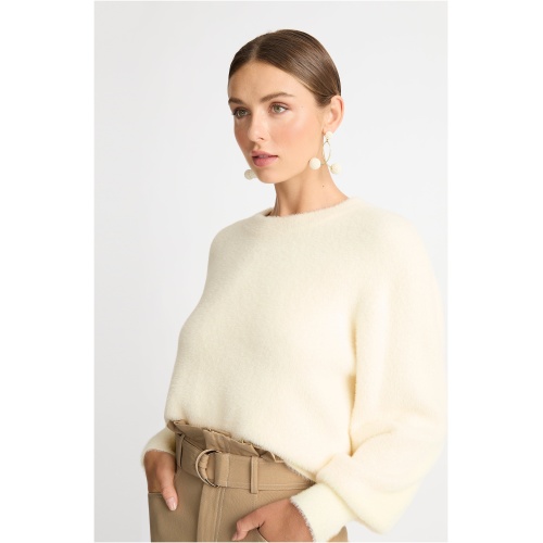 Frankie Knit Jumper Cream SHEIKE