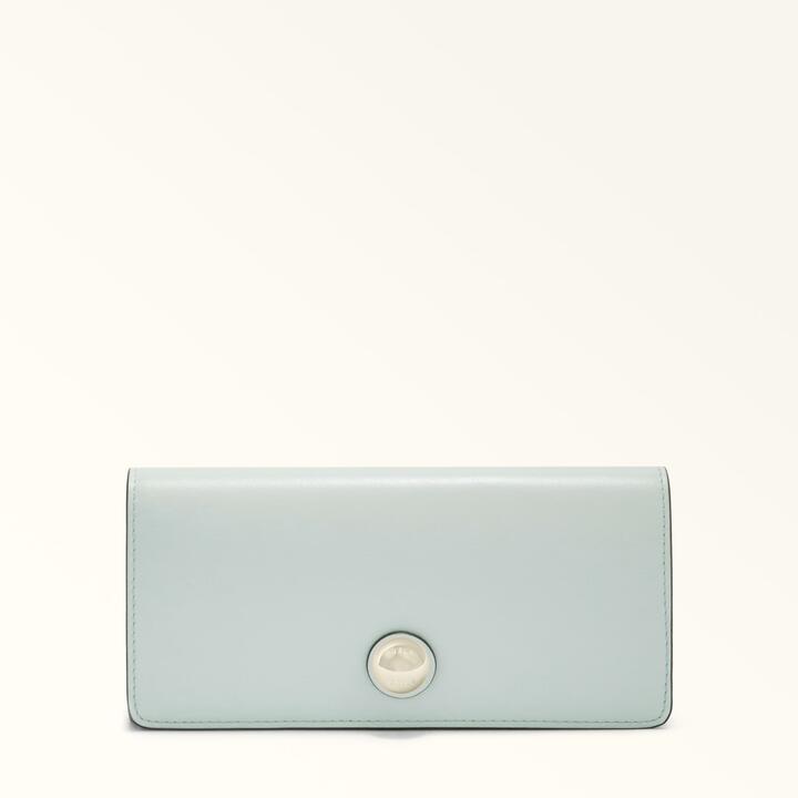 Furla Sfera Continental Wallet Laguna Blue Soft Calf Leather Woman