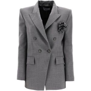 GIUSEPPE DI MORABITO double-breasted wool stretch blazer