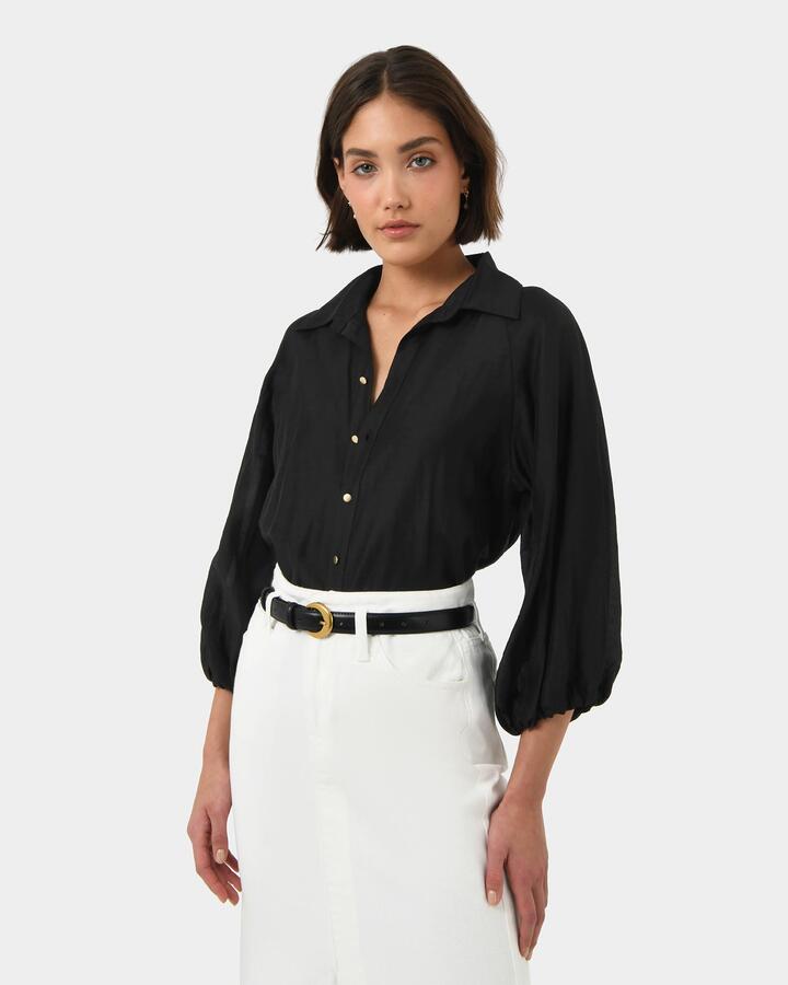 Giulia Gold Button Blouse