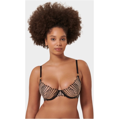 Goya Wired Bra Black/Sheer - Black / 8A