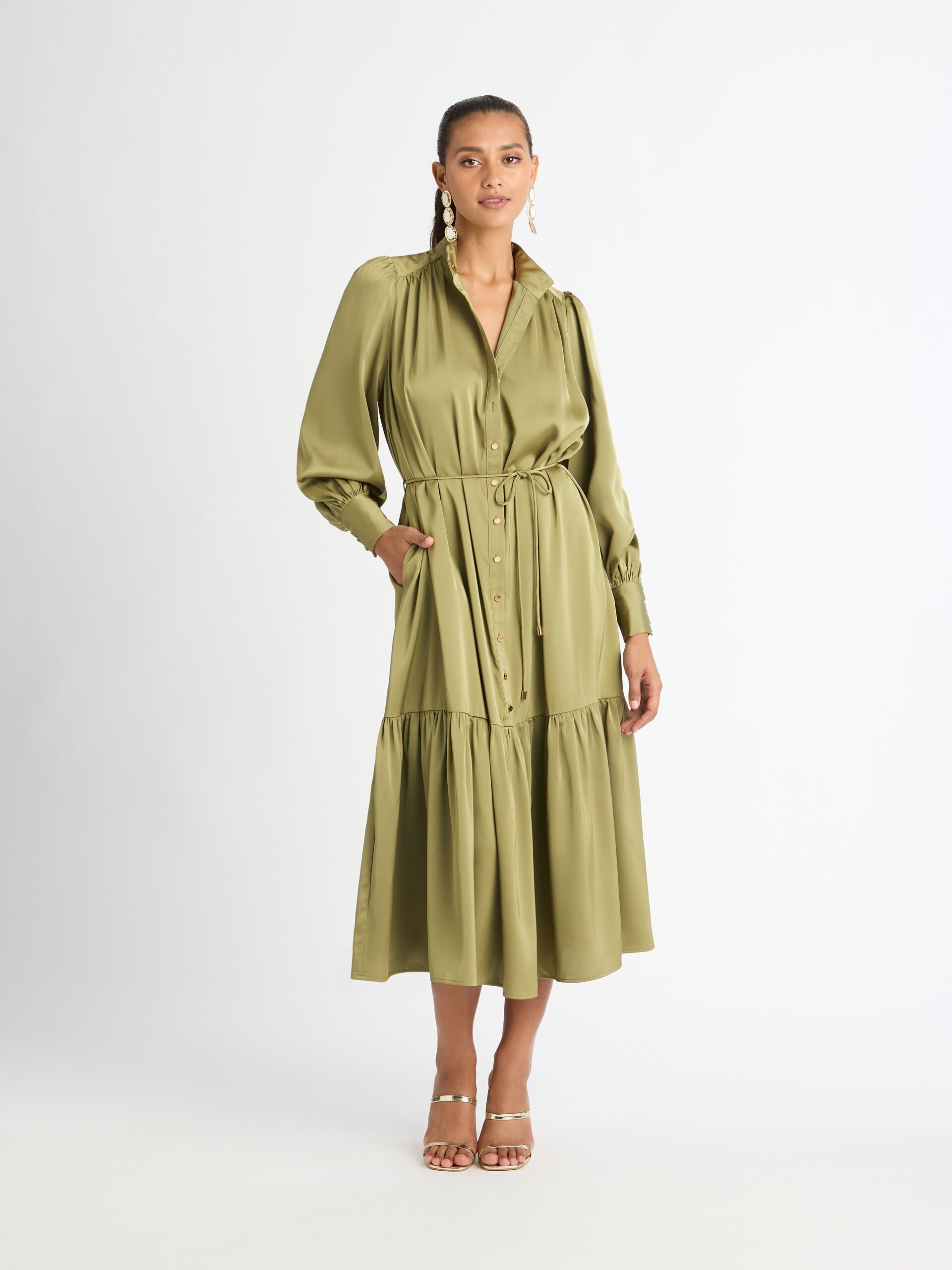 Guardian Maxi Dress Olive SHEIKE