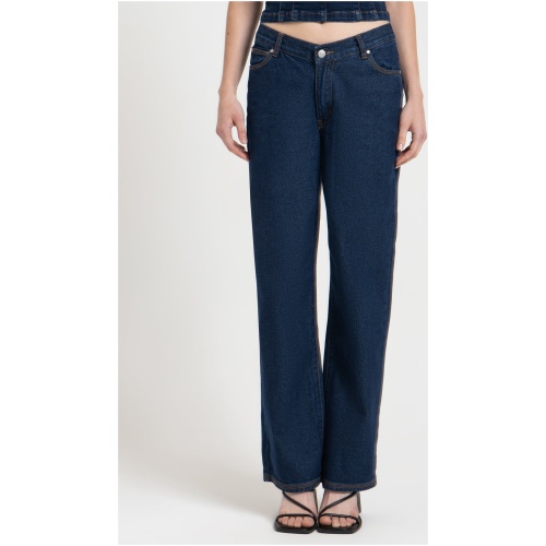 Hailey V Front Jeans in Indigo