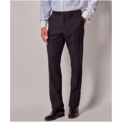 Hawes & Curtis Charcoal Chalk Stripe Slim Suit Trousers