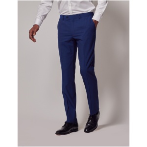 Hawes & Curtis Indigo Stripe Slim Suit Trousers