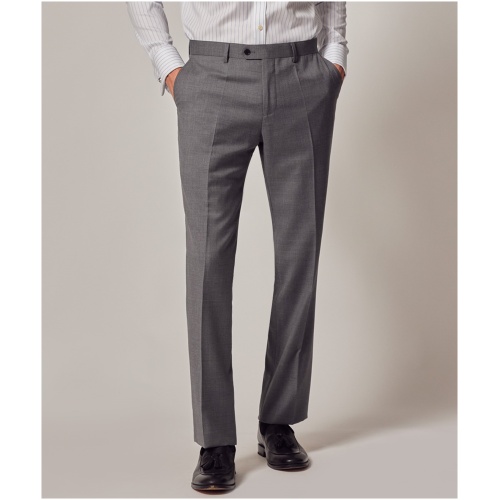 Hawes & Curtis Mid Grey Twill Slim Suit Trousers