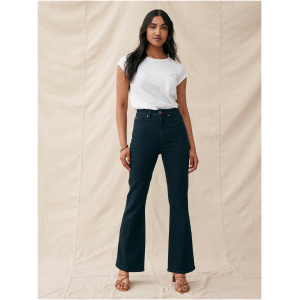 Helen High Waisted Flare Jeans Indigo Ink