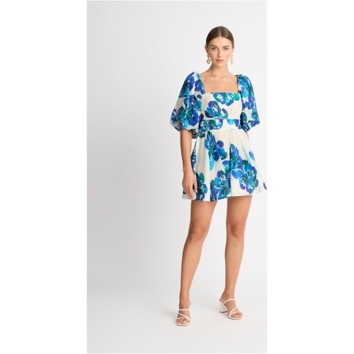 Hibiscus Mini Dress Floral SHEIKE