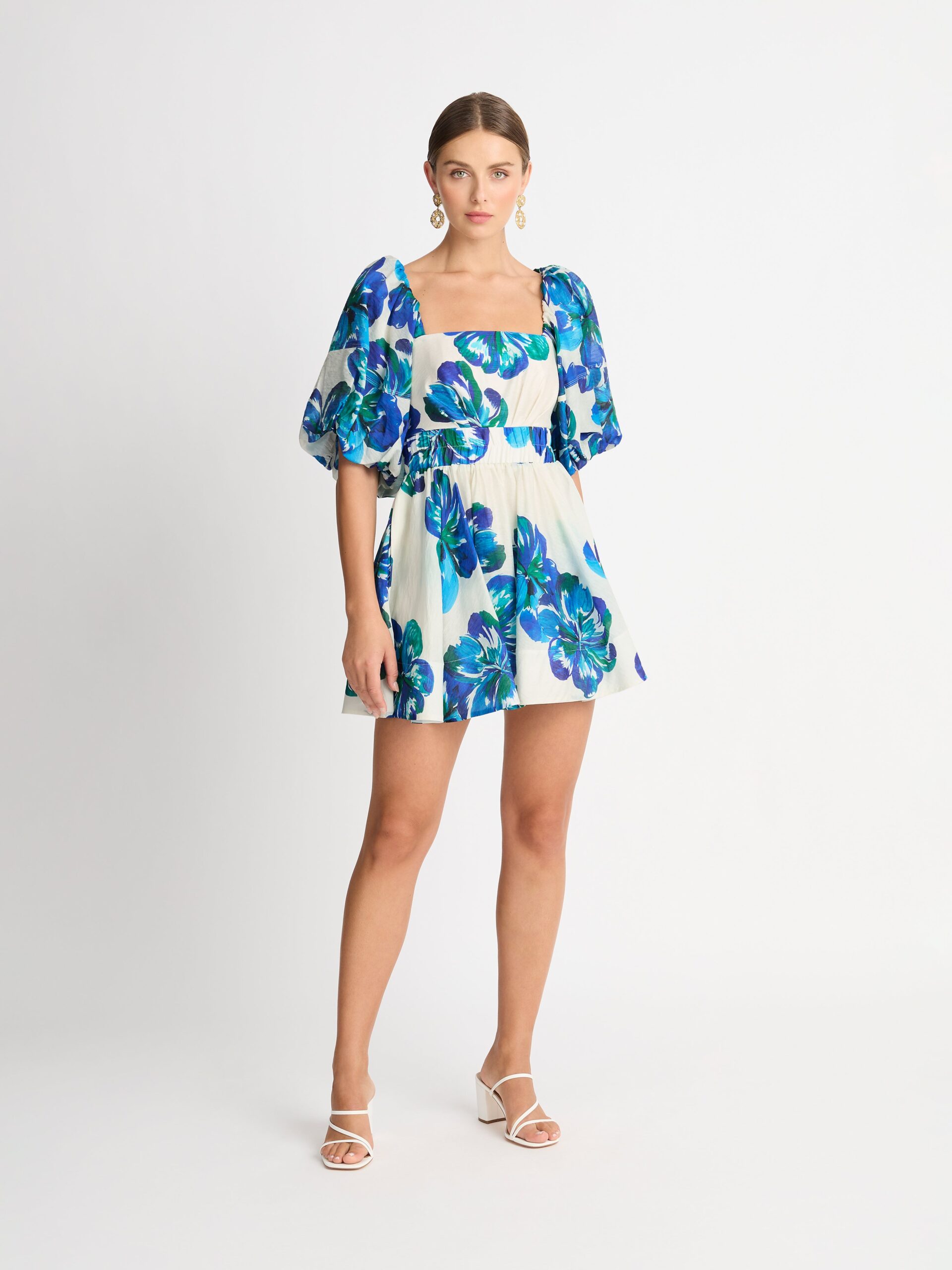 Hibiscus Mini Dress Floral SHEIKE