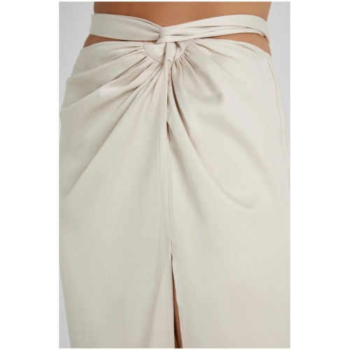 Jennifer Twist Maxi Skirt - Ivory