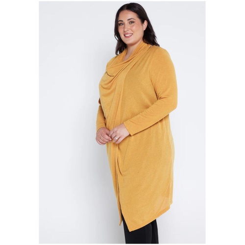 Kasra Wrap Tunic Jacket - Mustard - 18