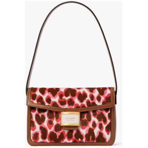 Katy Leopard Haircalf Medium Shoulder Bag