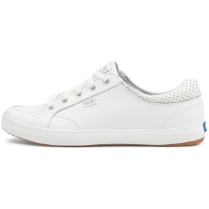 Keds Center Ii Leather Ke White Leather White Sneakers Womens Shoes Casual Casual Sneakers