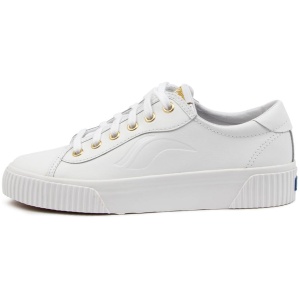 Keds Crew Kick Alto Ke White Leather White Sneakers Womens Shoes Casual Casual Sneakers