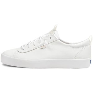 Keds Kickback Ke White Leather White Sneakers Womens Shoes Casual Casual Sneakers