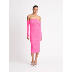 Kendall Mesh Skirt Hot Pink SHEIKE