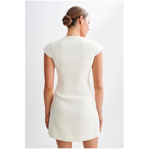 Kiernan Sleeveless Blazer Dress - Ivory