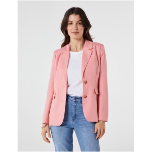 Kitty Straight Blazer Peony Pink