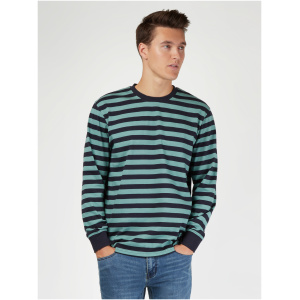 LS Wilton Stripe Crew Tee Sea Green Multi