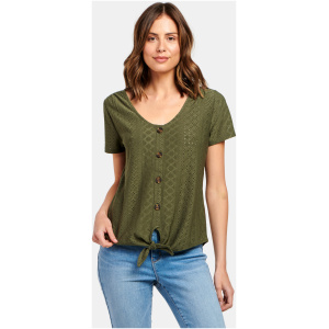 Lacey Lace Tee Sage