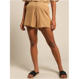 Lexi Knitted Shorts in Sand