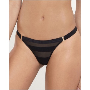 Lilia Mesh Brief - Black / 10