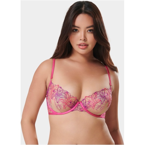 Lilly Bra Fuchsia Pink/Bright Violet/Sheer - Pink / 8A