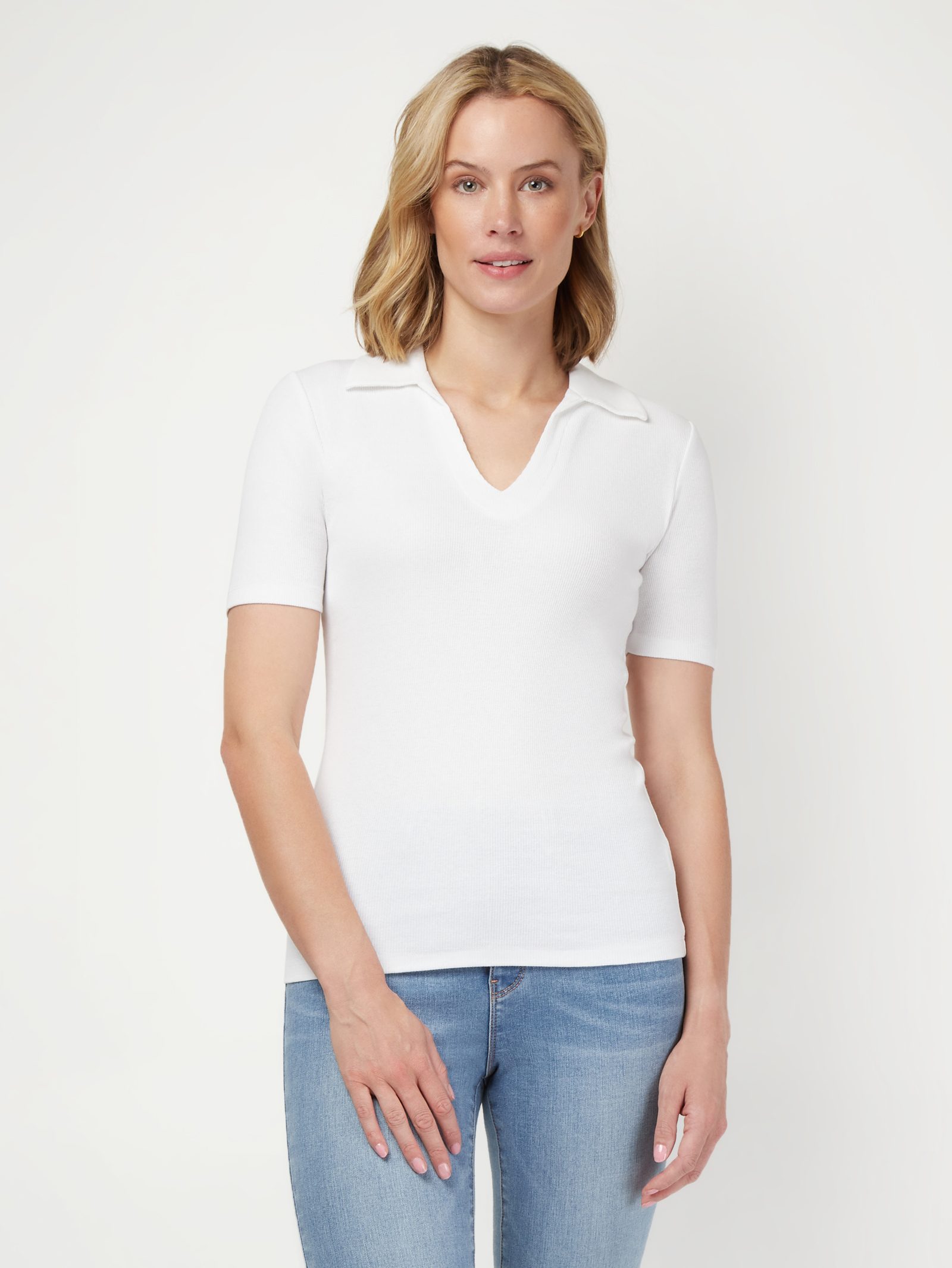 Liv Collar Tee White